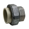 Union PP-H/malleable (GY) metric - weld sleeve - cylindrical internal thread BSPP 727.530.306 PN10 20mm x 1/2"